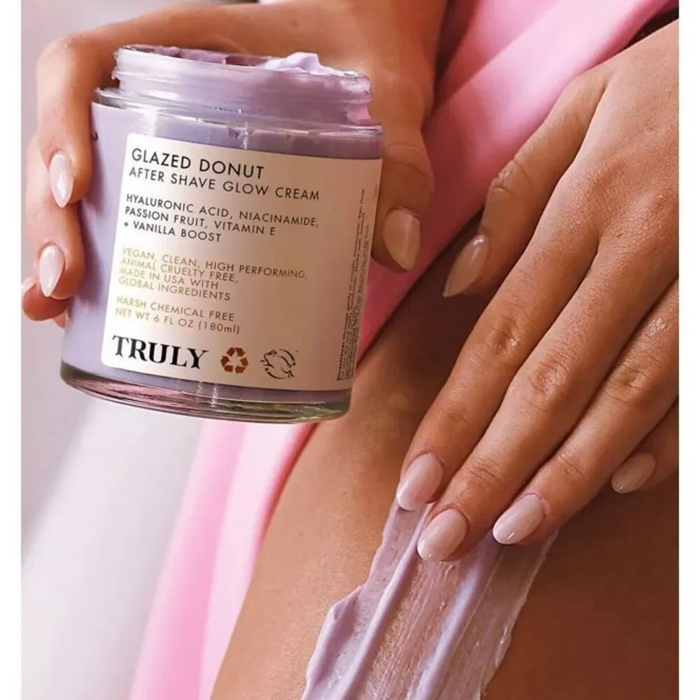 TRULY BEAUTY - NEW Glazed Donut After Shave Glow Cream, 6 oz. No Box - UNISEX
